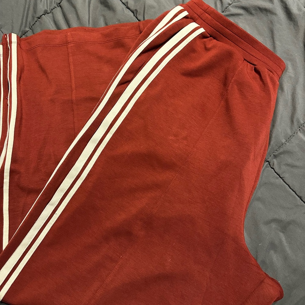 Torrid 2X Burnt Orange Striped Super Soft Wide Leg Pants - Plus Size